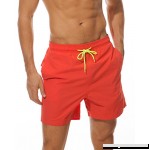 KEFITEVD Men's Swim Trunks Quick Dry Swimming Suit Sport Wear Pants Board Shorts with Mesh Lining Sunshine Orange B07BSB1DWL
